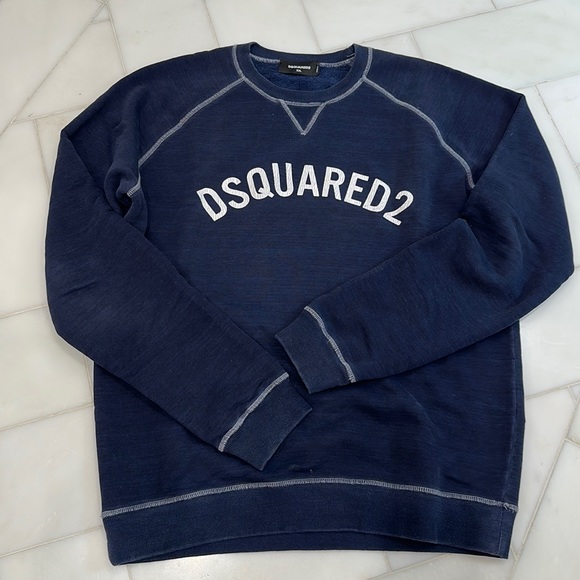 Dsquared2 Skate Dsquared Pullover Blau DSquared Men's Sweatshirt